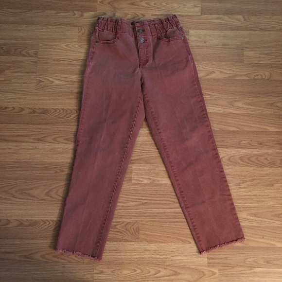 Scoop Crop Strayed Frayed Edge Jeans: Size 2 - Picture 2 of 12